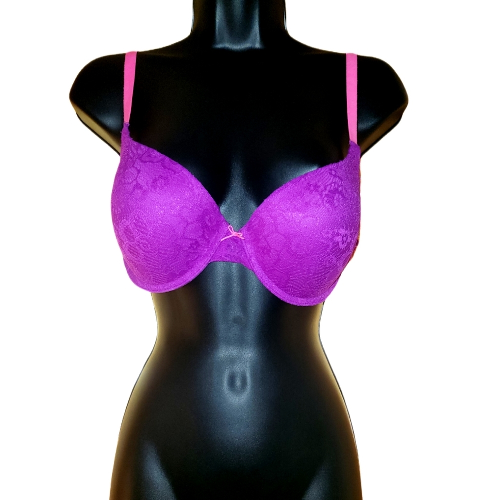 No Boundaries purple and pink bra
